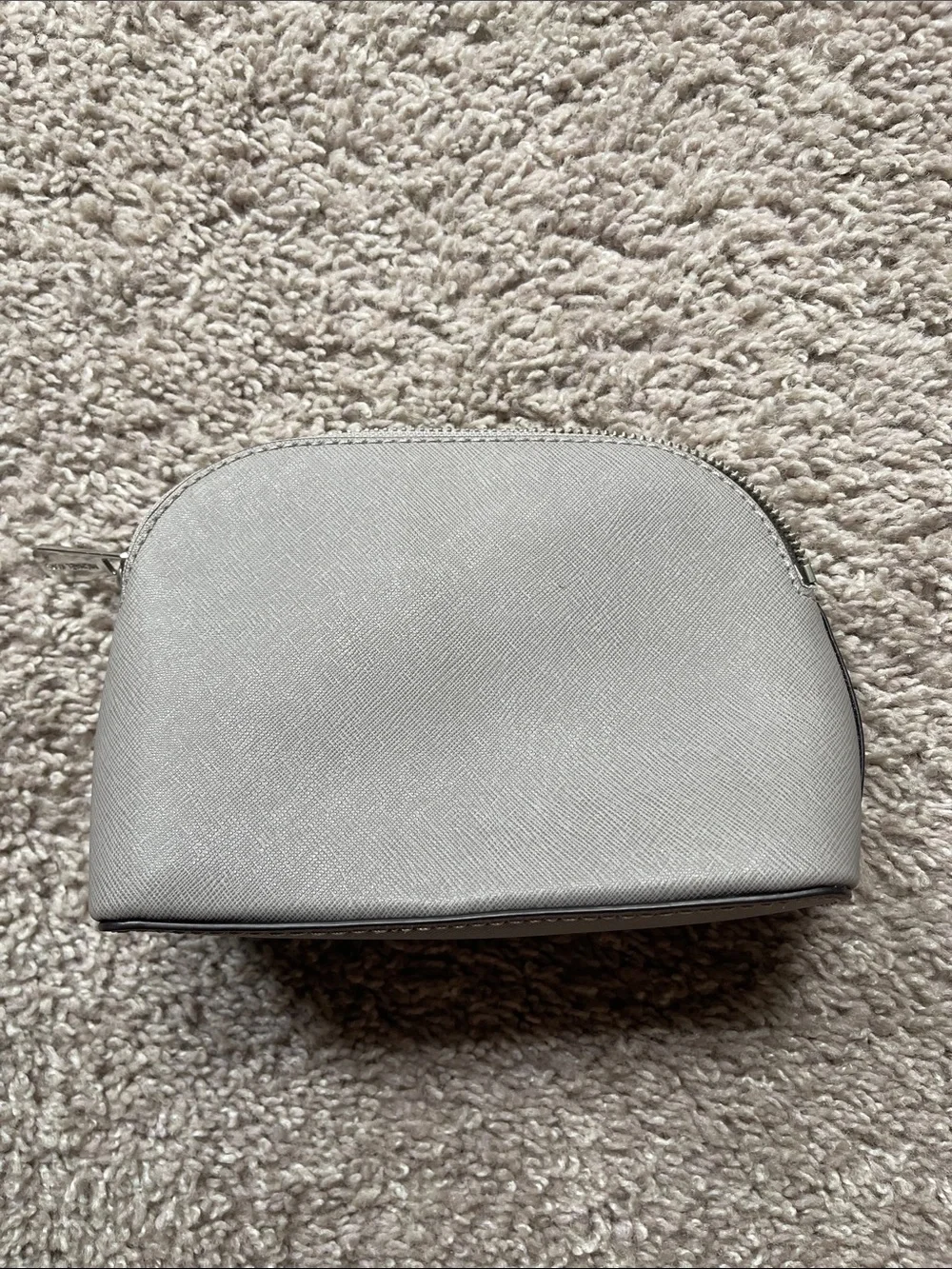 Michael Kors Light Gray Saffiano Key & Card Small Pouch